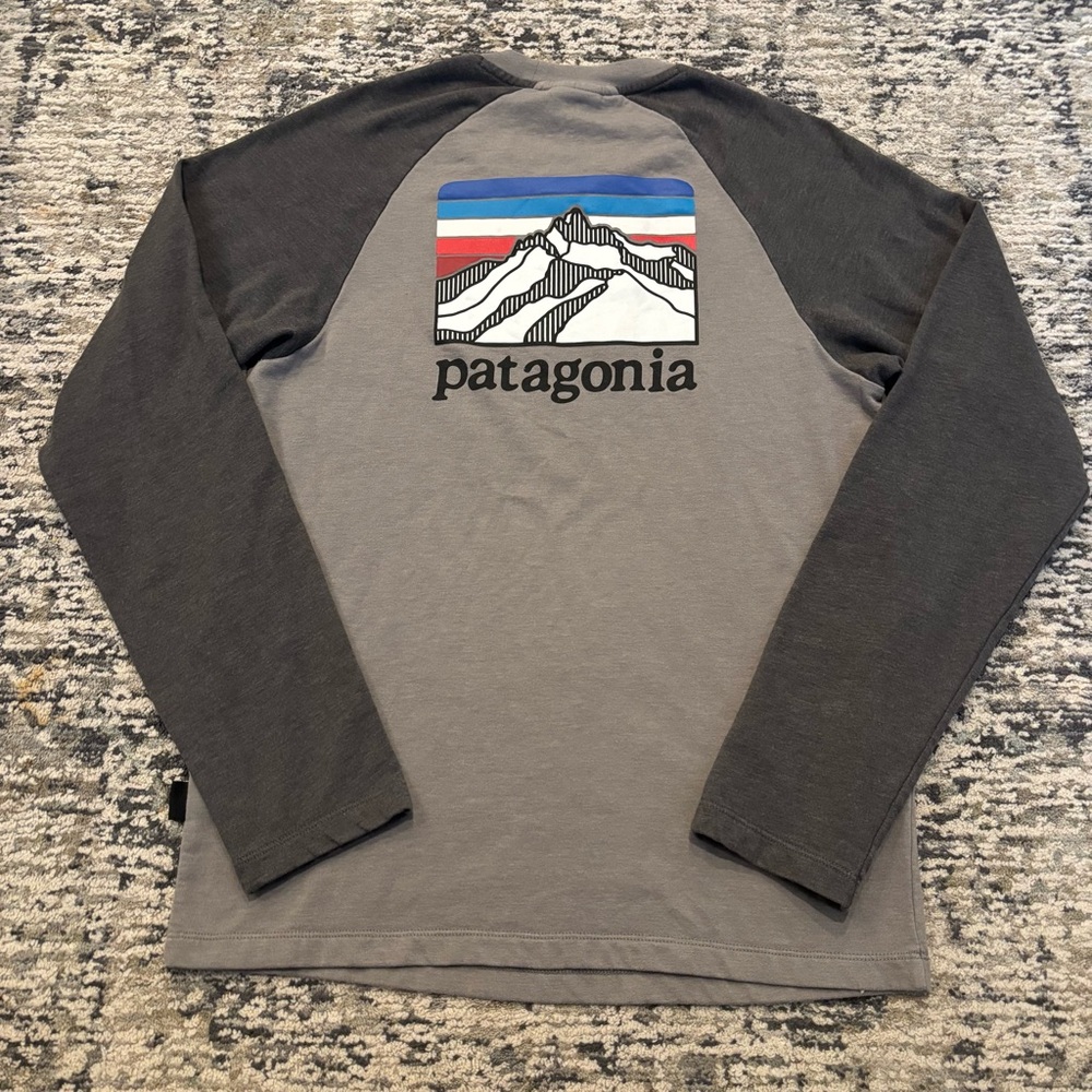 Patagonia Line Logo Ridge Lightweight Crew Sweatshirt Men’s Medium Outdoor Hike